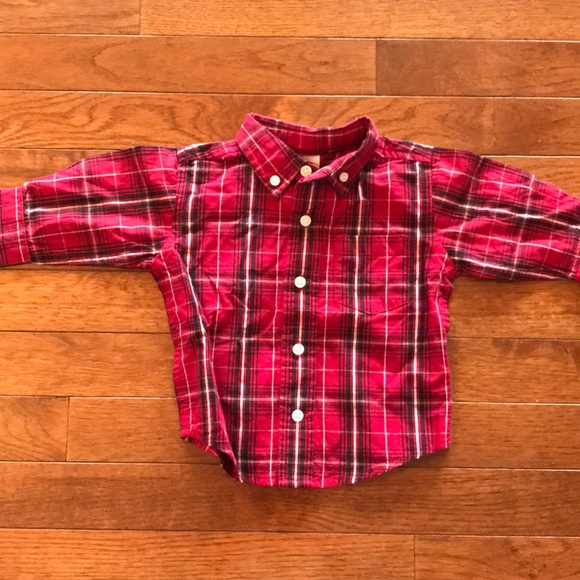Baby Boy 2 Piece Moose Button Up And Sweater Set - Picture 4 of 8
